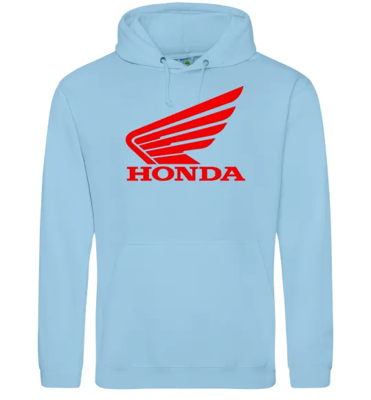 Женская толстовка (худи) honda_bike Голубой фото