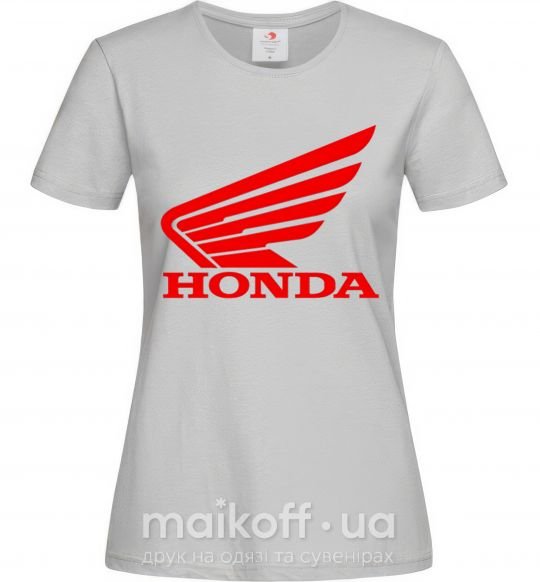Женская футболка honda_bike Серый фото
