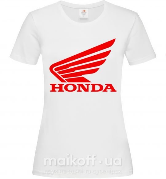 Жіноча футболка honda_bike Білий фото