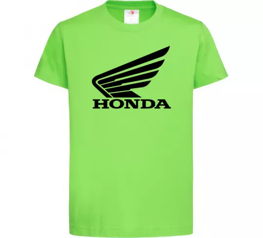 Дитяча футболка honda_bike Лаймовий фото