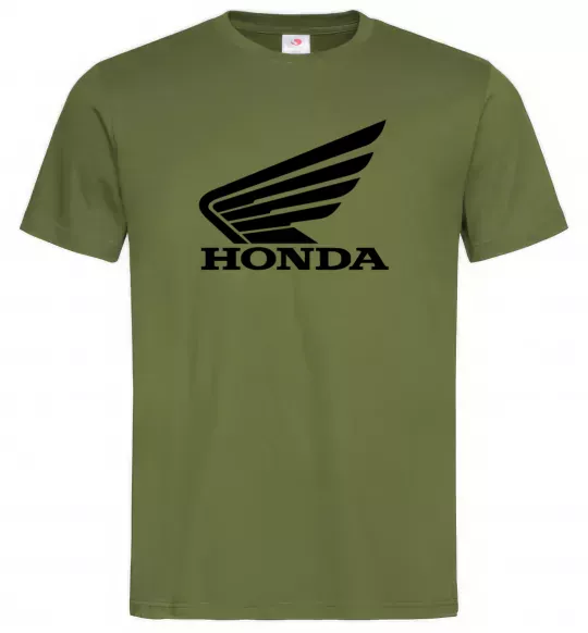 Чоловіча футболка honda_bike Оливковий фото