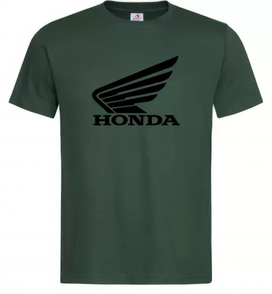 Чоловіча футболка honda_bike Темно-зелений фото