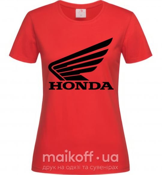 Женская футболка honda_bike Красный фото
