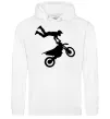 Чоловіча толстовка (худі) moto tricks Білий Чоловіча толстовка (худі) moto tricks Білий фото