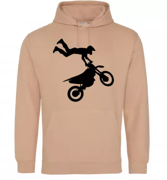 Чоловіча толстовка (худі) moto tricks Пісочний фото
