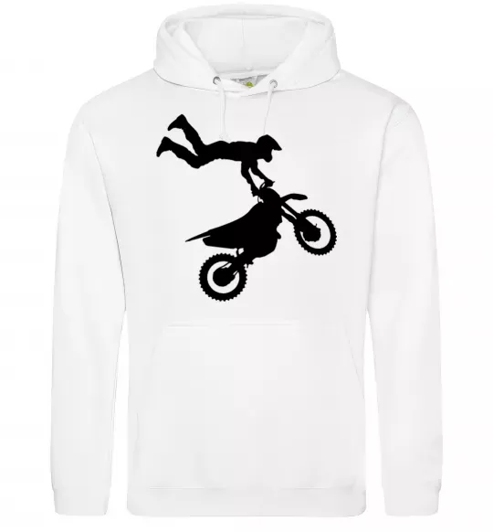 Жіноча толстовка (худі) moto tricks Білий фото