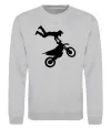 Свитшот moto tricks Серый меланж фото