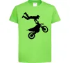 Детская футболка moto tricks Лаймовый Детская футболка moto tricks Лаймовый фото