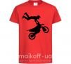 Детская футболка moto tricks Красный фото
