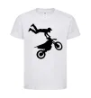 Дитяча футболка moto tricks Білий фото