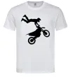 Мужская футболка moto tricks Белый фото