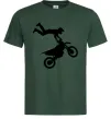 Мужская футболка moto tricks Темно-зеленый фото