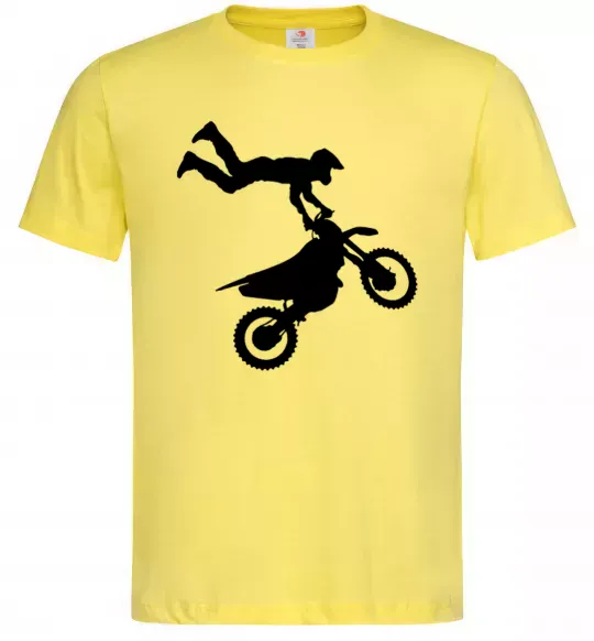 Мужская футболка moto tricks Лимонный фото