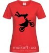 Женская футболка moto tricks Красный фото