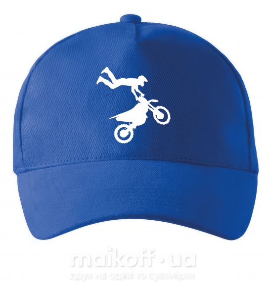 Кепка moto tricks Яскраво-синій фото
