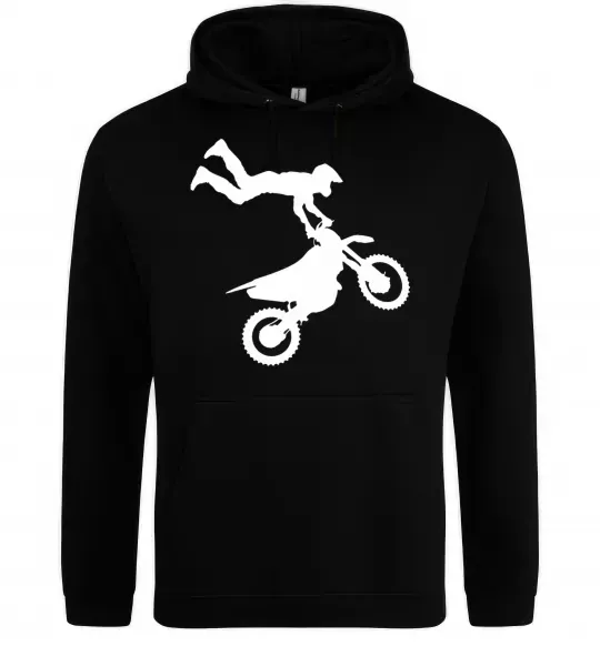 Чоловіча толстовка (худі) moto tricks Чорний фото