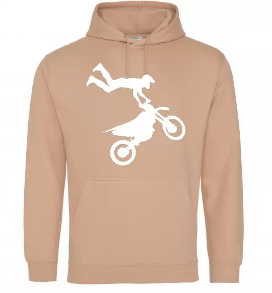 Жіноча толстовка (худі) moto tricks Пісочний фото