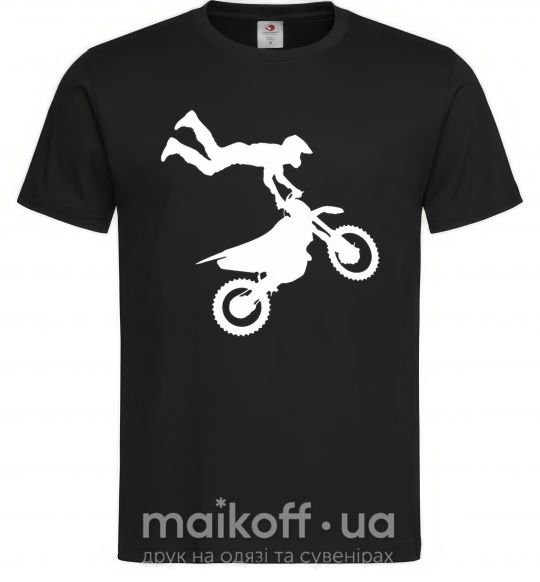 Чоловіча футболка moto tricks Чорний фото