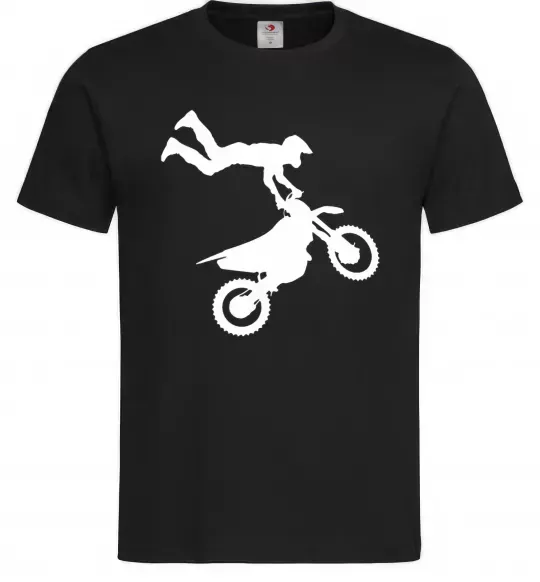 Мужская футболка moto tricks Черный фото