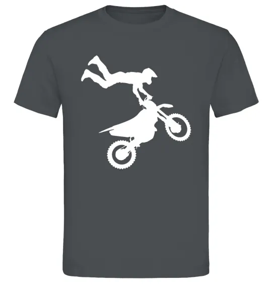 Мужская футболка moto tricks Графит фото