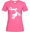 Жіноча футболка moto tricks Яскраво-рожевий фото