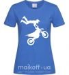 Женская футболка moto tricks Ярко-синий фото