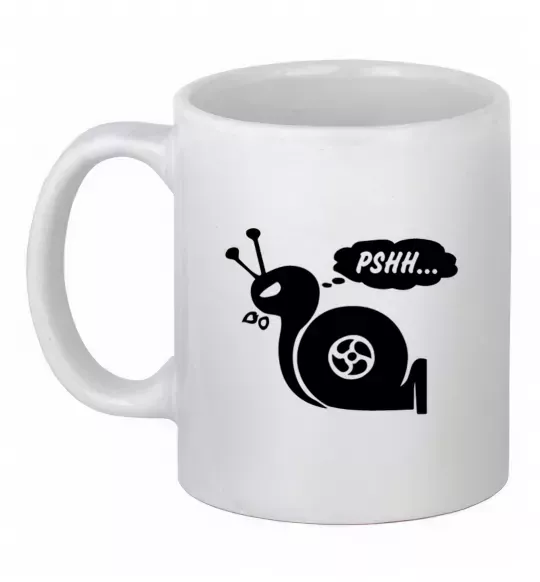 Чашка керамічна Pshh Білий фото