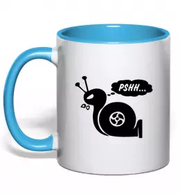 Чашка с цветной ручкой