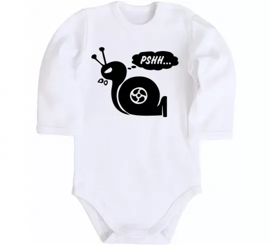 Дитячий бодік Pshh Білий фото