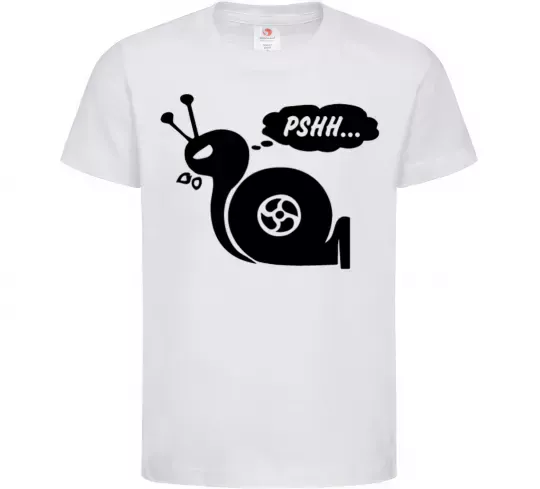 Дитяча футболка Pshh Білий фото