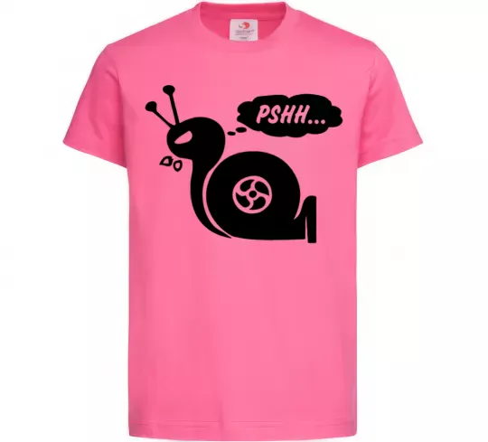 Дитяча футболка Pshh Яскраво-рожевий фото