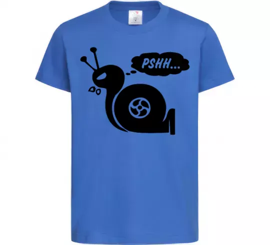 Дитяча футболка Pshh Яскраво-синій фото