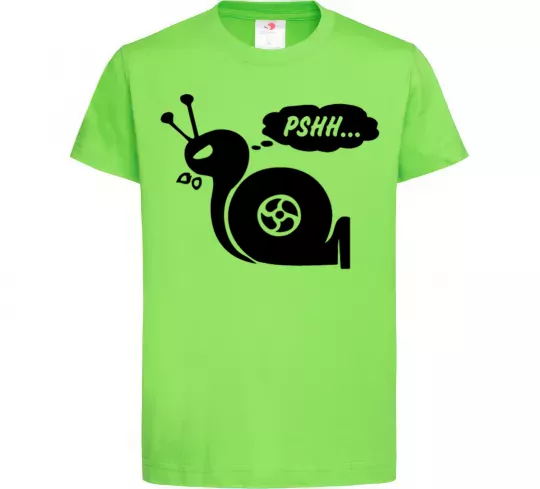 Дитяча футболка Pshh Лаймовий фото