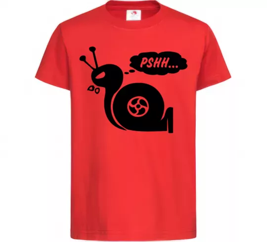 Дитяча футболка Pshh Червоний фото
