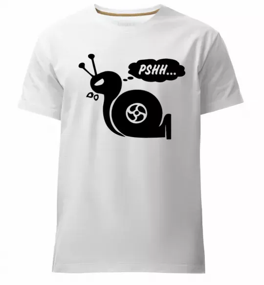 Мужская премиум футболка Pshh Белый фото