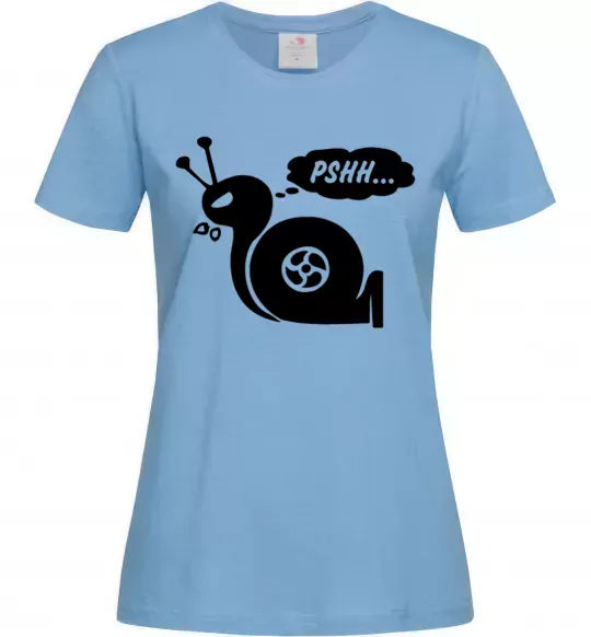 Женская футболка Pshh Голубой фото