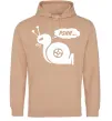 Жіноча толстовка (худі) Pshh Пісочний фото