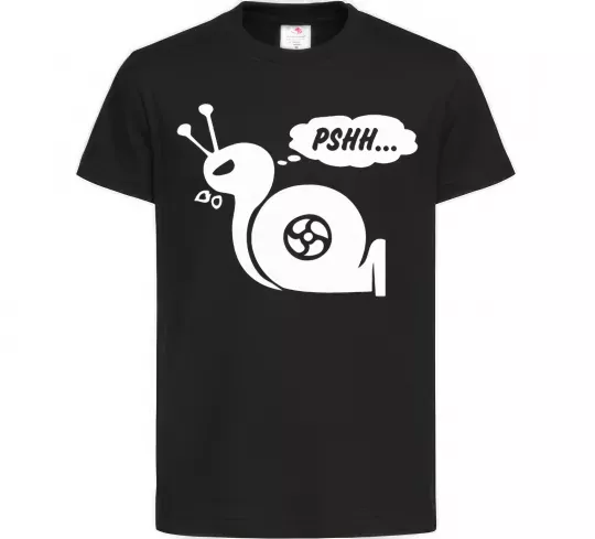 Дитяча футболка Pshh Чорний фото
