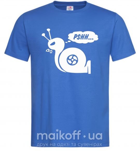 Мужская футболка Pshh Ярко-синий фото