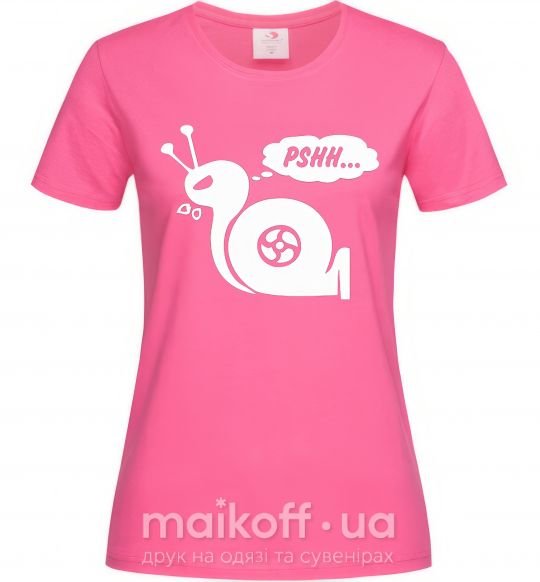 Жіноча футболка Pshh Яскраво-рожевий фото