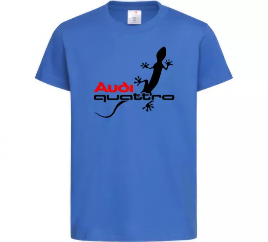 Детская футболка Quattro Ярко-синий фото