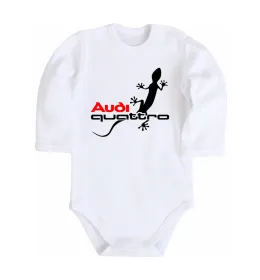 Детский боди I love audi Logo Белый фото
