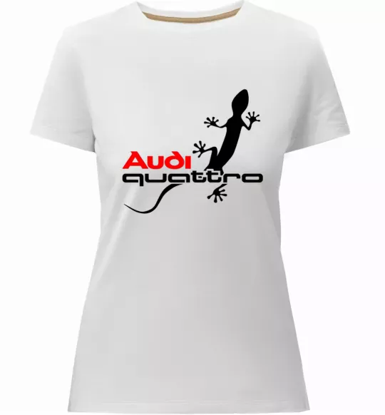 Жіноча преміум футболка Quattro Білий фото