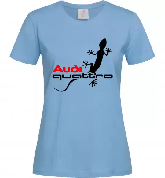 Жіноча футболка Quattro Блакитний фото