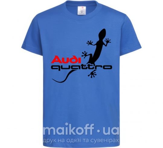 Дитяча футболка Quattro Яскраво-синій фото