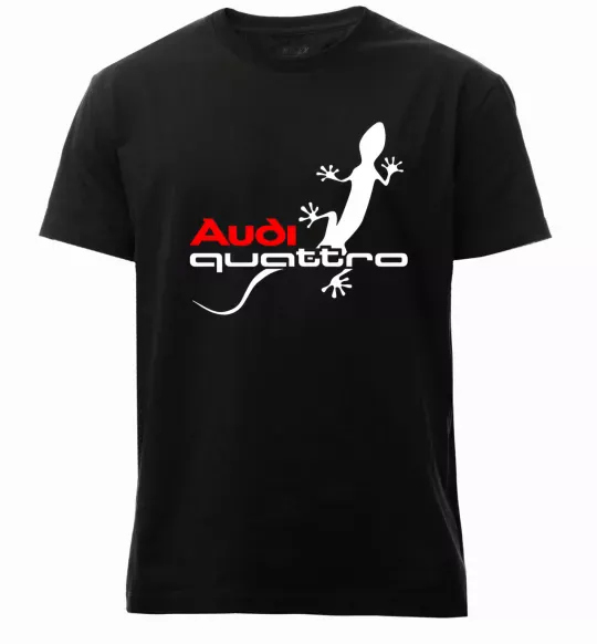 Чоловіча преміум футболка Quattro Чорний фото