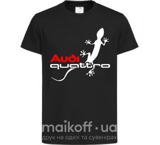 Дитяча футболка Quattro Чорний фото