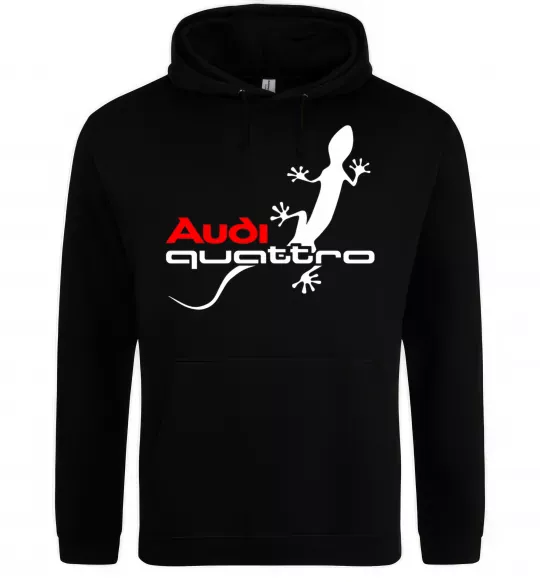 Чоловіча толстовка (худі) Quattro Чорний фото