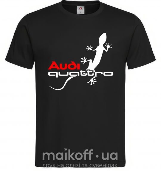 Чоловіча футболка Quattro Чорний фото