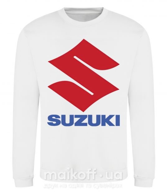 Світшот Suzuki Logo Білий фото
